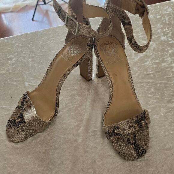 Vince Camuto Shoes - Vince Camuto Bendiva Snakeskin Print Heels 8